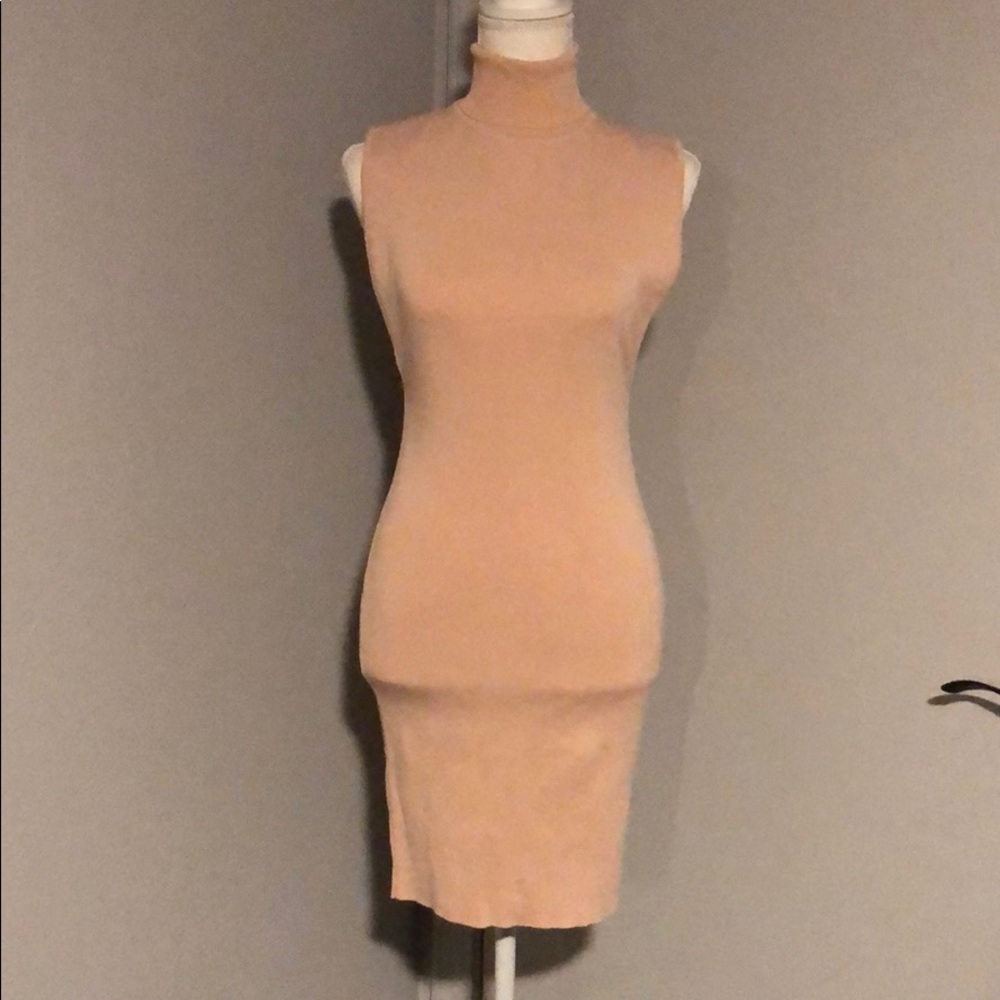 Peach/pink turtleneck mini.